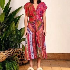 NWT Farm Rio Bandana Midi Dress Size S